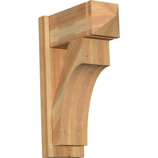Ekena Millwork Westlake Rough Sawn Arts and Crafts Outlooker, Western Red Cedar, 8"W x 18"D x 26"H OUT08X18X26WTL03RWR - main